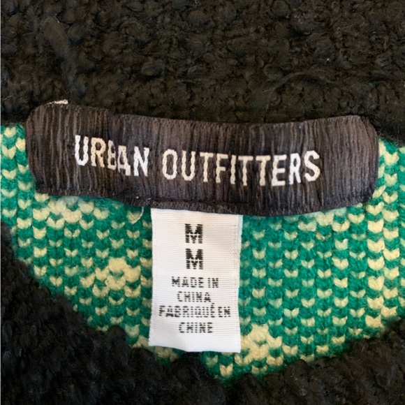 Urban Outfitters Green Dice Sweater Vest thick oversized - Picture 7 of 7